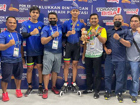 Atlet Sepatu Roda Siak Raih Perunggu Untuk Riau di PON Papua