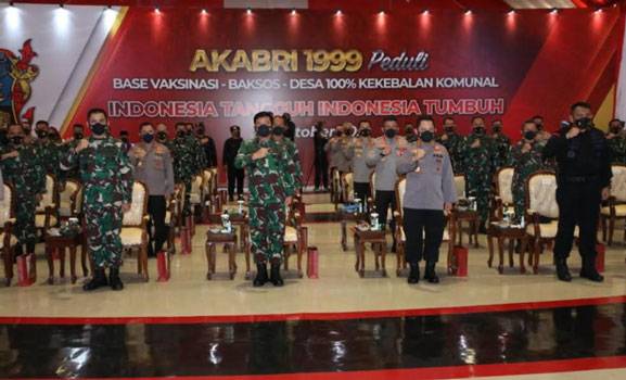 Panglima TNI Apresiasi Kepedulian Akabri 99 Bantu Percepatan Program Vaksinasi Pemerintah