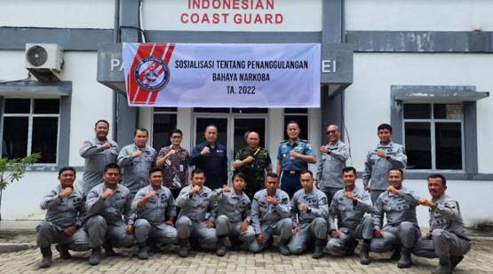 Pangkalan Bakamla Minahasa Gelar Sosialisasi Bahaya Narkoba