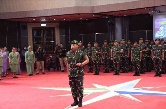 Panglima TNI Pimpin Upacara Korps Kenaikan Pangkat 49 Perwira Tinggi TNI