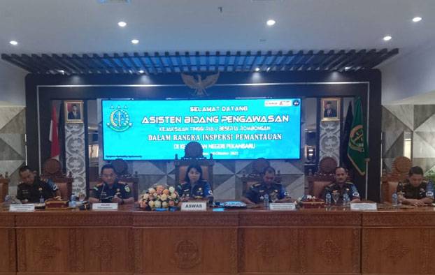 Aswas Kejati Riau Lakukan Inspeksi Pemantauan di Kejari Pekanbaru