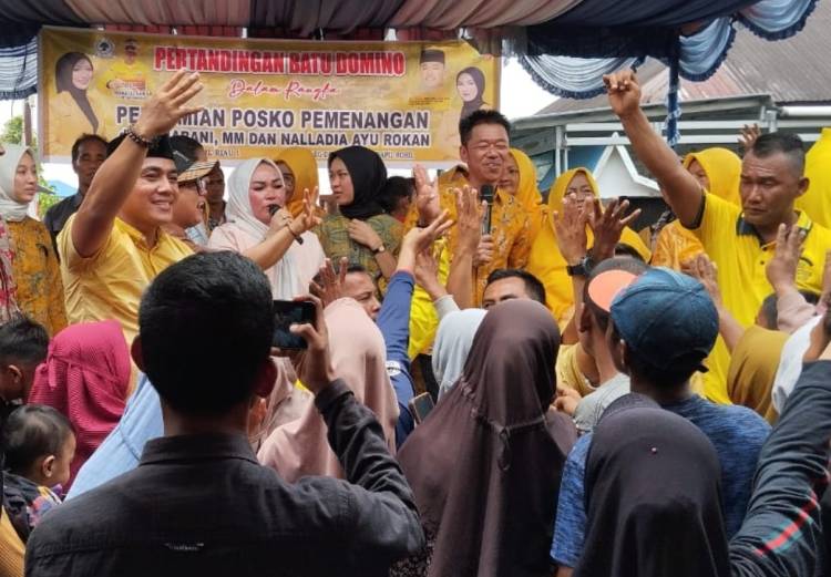 Peresmian Posko Pemenangan Dr. Maharani dan Nalla, Warga Membludak
