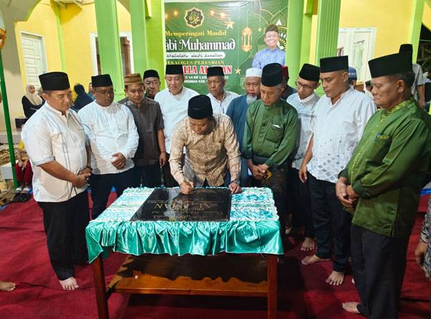 Resmikan Musholla di Bagan Batu, Plt Bupati Sulaiman Sebut Masa Jabatannya Berakhir 10 Februari 2025
