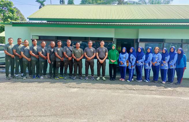 Kunker ke Koramil 02 Rambah, Dandim 0313/KPR Minta Babinsa Mencintai Rakyat