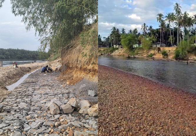 Bronjong Tebing Sungai Mulai Dibangun, Ini Harapan Masyarakat Desa Domo