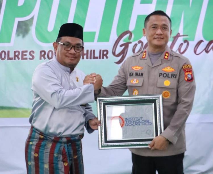 Kolaborasi Hijau Polres Rohil dan Kampus ITR, Tanam Bibit Pohon Wujudkan Kepedulian Lingkungan