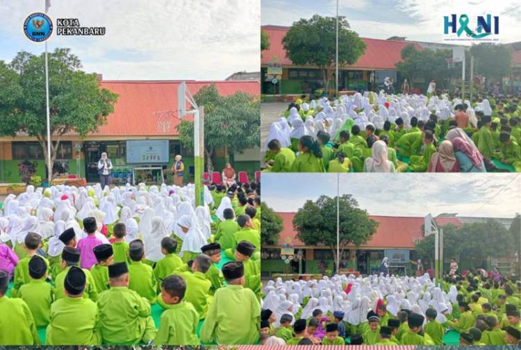 Digelar Serentak, 1.637 Siswa Deklarasi Anti Narkoba Bersama BNN Pekanbaru
