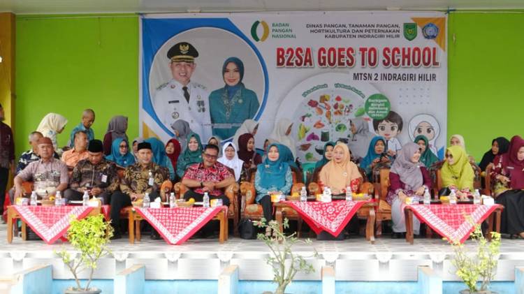 Ketua TP PKK Inhil Katerina Susanti Ajak Siswa Terapkan Pola Makan Bergizi Seimbang dan Manfaatkan Pangan Lokal