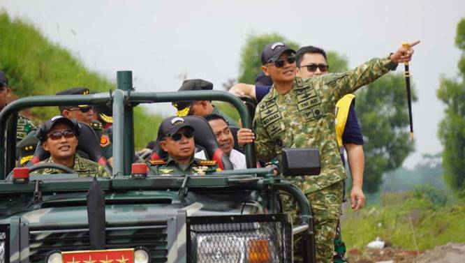 Panglima TNI Tinjau Pembangunan Fasilitas Latihan Multidimensi di Pusdiklat Kopassus Batujajar