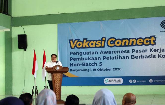 Kemnaker Bekali Tenaga Kerja Lewat Pelatihan Vokasi di Banyuwangi