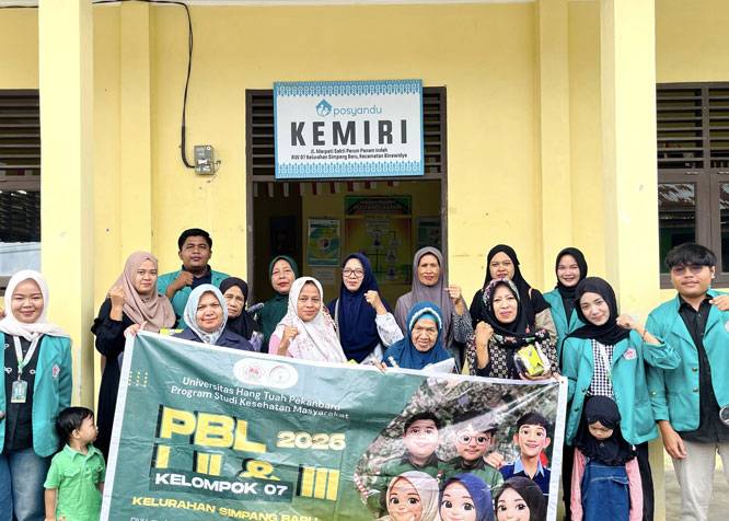 Kelompok 7 PBL Mahasiswa UHTP Gelar Pengabdian Masyarakat di RW 7 Kelurahan Simpang Baru