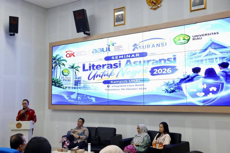 AAUI Pekanbaru Bekali Mahasiswa UNRI dengan Literasi Asuransi &lrm;