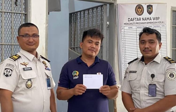 Lapas Narkotika Rumbai Salurkan Premi untuk WBP Aktif dan Produktif