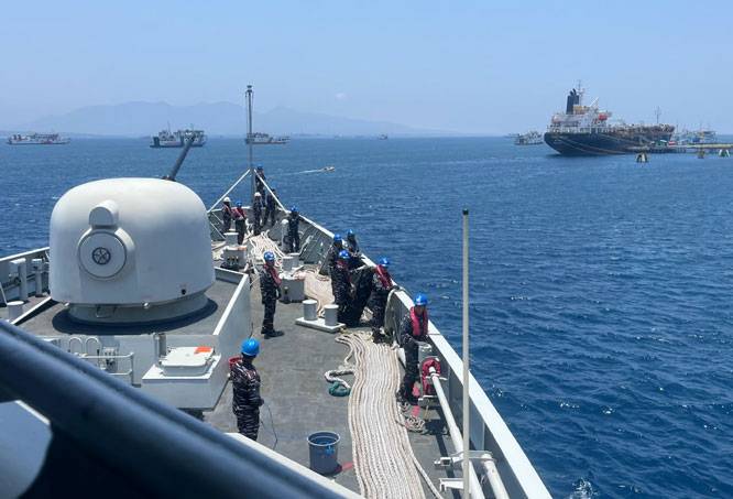 Perkokoh Diplomasi Maritim, KRI SIM-367 Berlatih Bersama Tiga Kapal Perang Australia