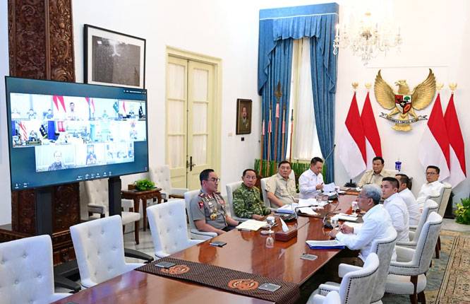 Panglima TNI Hadiri Ratas Penanganan Karhutla, Pemerintah Perkuat Upaya Pemadaman