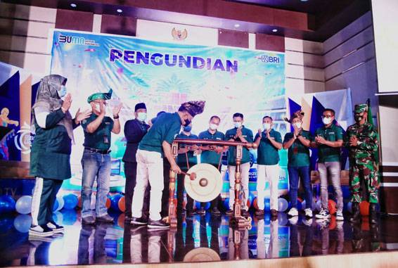 Wabup H Asmar Hadiri Penarikan Undian Panen Hadiah Simpedes Periode I BRI Selatpanjang