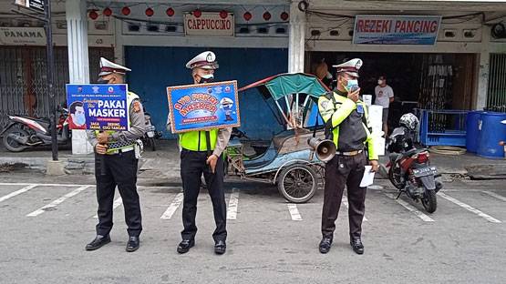 Lawan Covid-19 Dalam Operasi Zebra, Ini Yang Dilakukan Polres Meranti