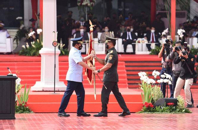 Sertijab Panglima TNI, Ini Pesan Marsekal Hadi Tjahjanto ke Jenderal Andika Perkasa