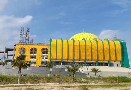 Pembangunan Masjid Islamic Center Pekanbaru Telah 90 Persen