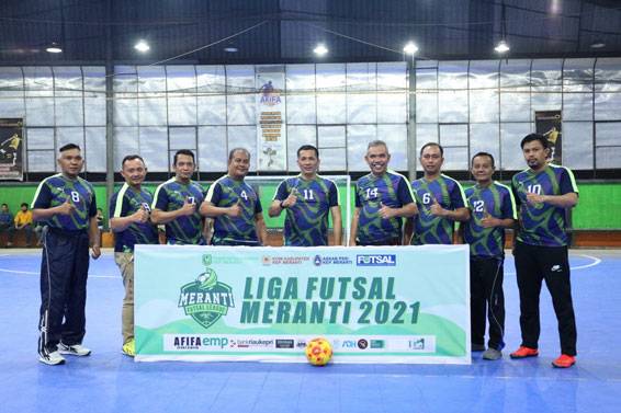 Tim Bupati Adil Berhasil Unggul 4-1 vs Tim DPRD Meranti di Liga Futsal Perdana 2021