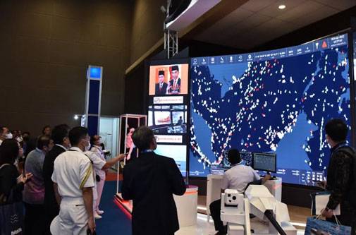 Ratusan Pengunjung Datangi Stand Bakamla di Indo Defence 2022 Expo & Forum