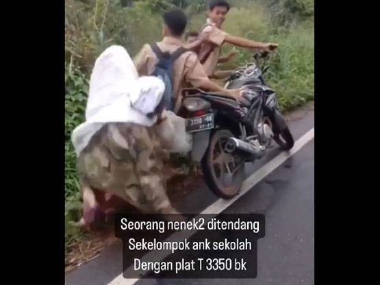 Polisi Tangkap 6 Terduga Pelaku Dalam Video Viral Seorang Nenek Ditendang Gerombolan Pelajar