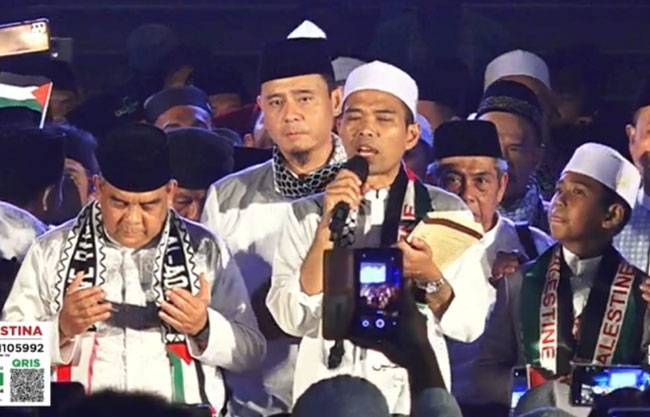 Dari Bumi Melayu Riau untuk Palestina, Ribuan Jamaah Padati  Masjid Raya Annur