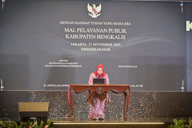 Miliki 291 Pelayanan Perizinan, MPP Kabupaten Bengkalis Diresmikan Menpan-RB Bersamaan MPP 12 Kab/Kota Se-Indonesia