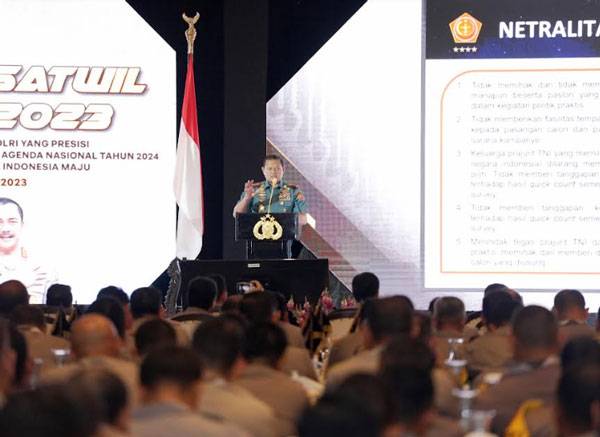 Panglima TNI: TNI-Polri Netral Pemilu 2024 Aman dan Damai