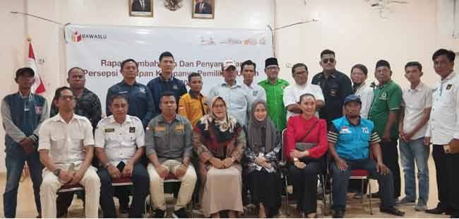 Samakan Persepsi, Bawaslu dan Parpol di Rohil Rapat Bersama