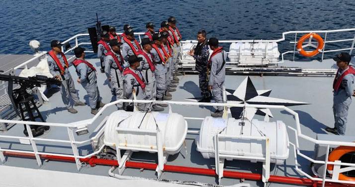 Bakamla RI Gelar Latihan Kesiapan Tugas di Perairan Timur Indonesia