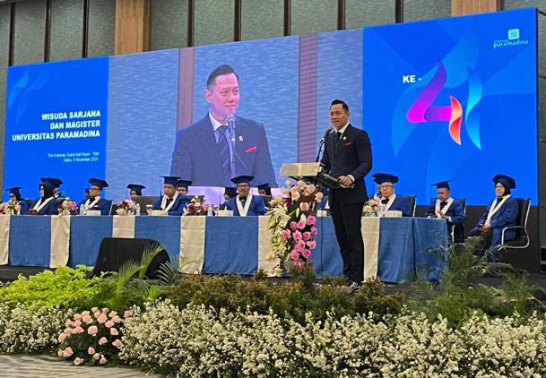 Menteri AHY Hadiri Wisuda ke-41 Universitas Paramadina