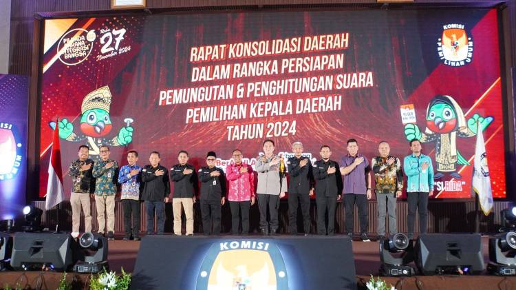 KPU Riau Gelar Rapat Konsolidasi Persiapan Pemungutan Suara  Pilkada Serentak 2024