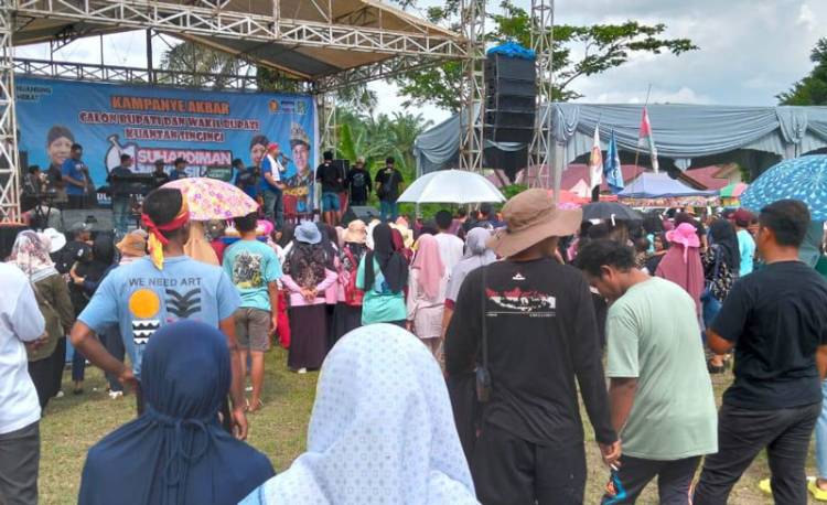 Kampanye Paslon SDM di Suka Maju Sepi Pengunjung, Warga Ingin Ganti Bupati
