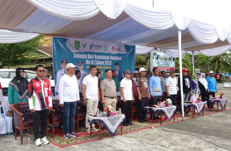 Peringatan HKN ke-61, Pemkab Inhil Gelar Senam Sehat dan Cek Kesehatan Gratis