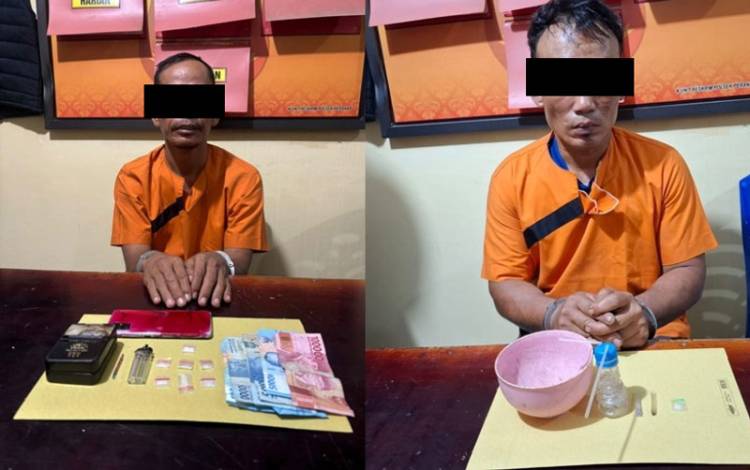 Polsek Peranap Gerebek Salon Narkoba, 2 Pengedar Ditangkap