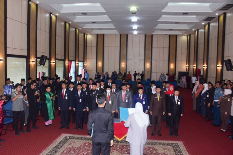 Bupati kasmarni Lantik 31 PPTP Pemkab Bengkalis
