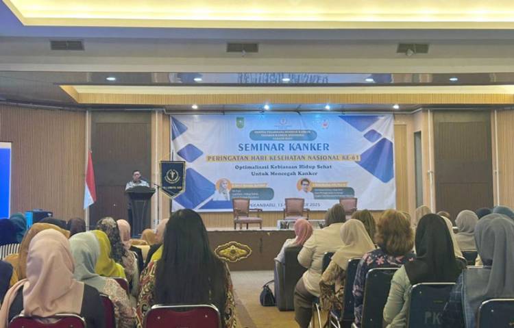 YKI Riau dan Pemprov Taja Seminar Kanker, Masyarakat Diajak Deteksi Dini dan Terapkan Pola Hidup Sehat