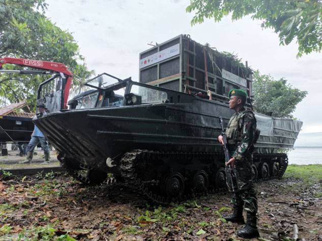 TNI Bantu Penyelamatan Badak di Taman Nasional Ujung Kulon