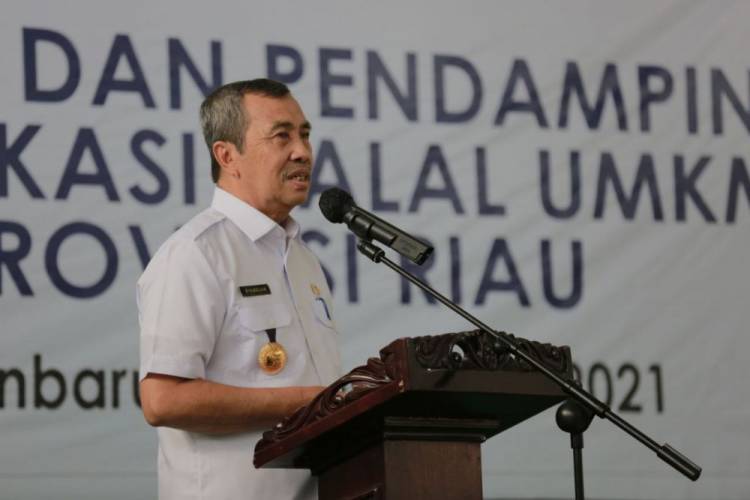 Dorong Industri Halal, Gubernur Riau Ungkap Pentingnya UMKM Sertifikasi Halal