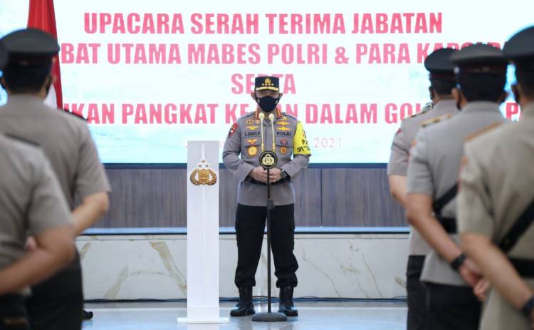 Sertijab 7 Kapolda, Kapolri Jenderal Listyo Sigit: Layani, Lindungi dan Perhatikan Rasa Keadilan Masyarakat
