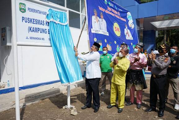 Bupati Alfedri Resmikan Operasional Puskesmas Belutu Dengan Vaksinasi Massal Covid-19