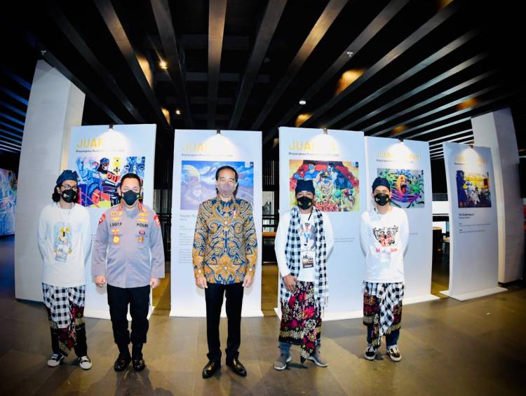 Jokowi: Lomba Mural Kapolri Hasilnya Positif