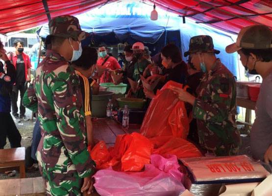 Kodam Brawijaya Jamin Kebutuhan Makanan Pengungsi Erupsi Semeru