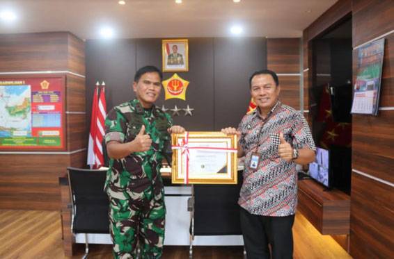 Kogabwilhan I Dapat Penghargaan Dari KPPN Tanjung Pinang