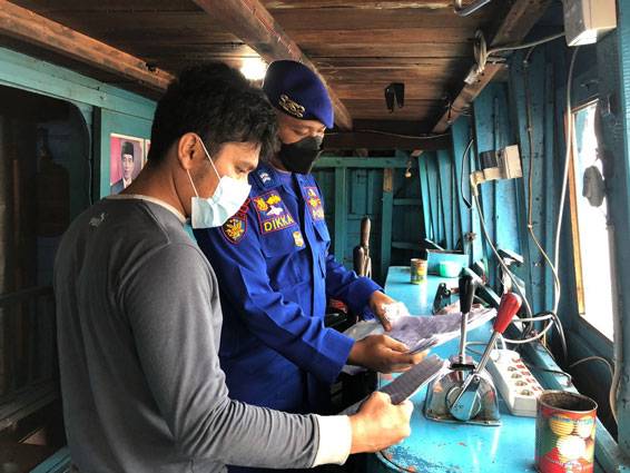 Gelar Patroli Laut, Sat Polairud Meranti Imbau Nelayan Utamakan Keselamatan