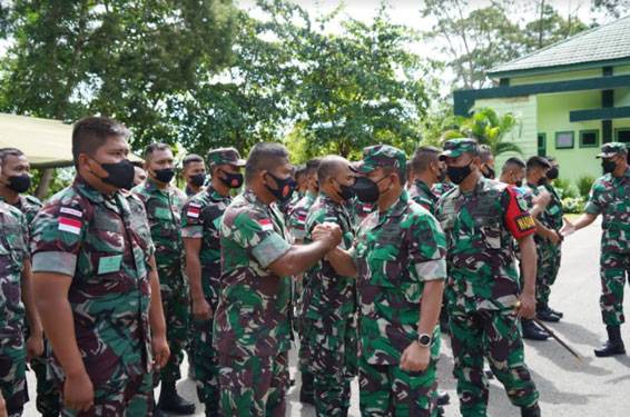 Kodam XVII/Cenderawasih Selenggarakan Pembekalan Personel Satuan BKO Koramil Persiapan TA. 2021