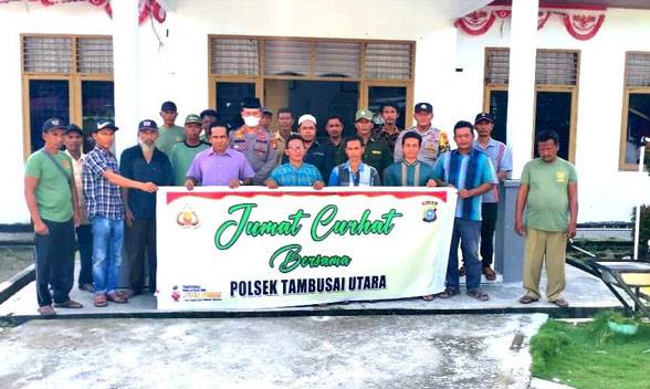 Cerita Kapolsek Tambusai Utara Gelar Jum'at Curhat