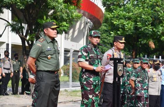 Pangkogabwilhan II Pimpin Apel Pengamanan VVIP Pernikahan Putra Presiden RI