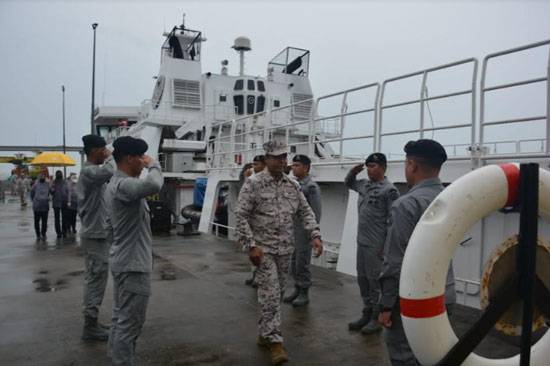 KN Pulau Marore - 322 Terima Kunjungan APMM Negeri Johor Malaysia